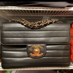 Chanel 90’s Mademoiselle Jumbo Classic Flap Bag